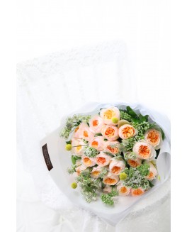 Summer Sunset 庭園玫瑰花束